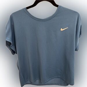 Nike Blue Relaxed Boxy Short Sleeve Tee